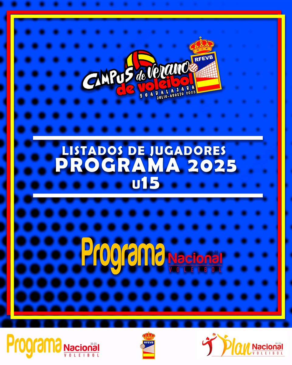 Programa2025's tweet image. 🗣️ Ya están publicados los listados de tecnificación U15 masculino y U15 femenino.
🔗 programa2025.com
🔗 programa2025.com/u15-masculina/
🔗 programa2025.com/u15-femenina/