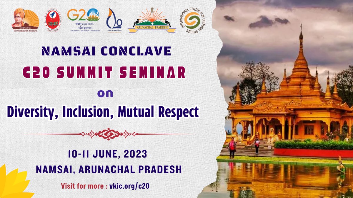 vkendra's tweet photo. C20 Summit Seminar at Namsai
https://t.co/XOhF66s3rT
#VRock50 #VivekanandaKendra https://t.co/OC5pTydhMI