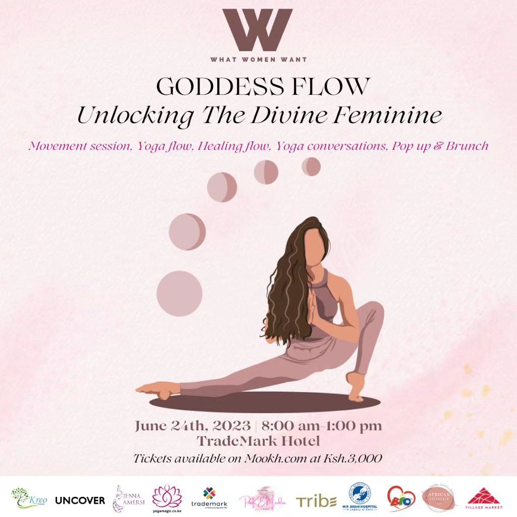 Calling all yogis 🧘🏽‍♀️. Are you ready to strike a pose and get your groove on?   Join us on June 24th at Trademark Hotel from 8 am to 1 pm where we will be celebrating World Yoga Day in style 🎉 

 Get your early bird tickets here: mookh.com/event/goddess-…   

#WorldYogaDay