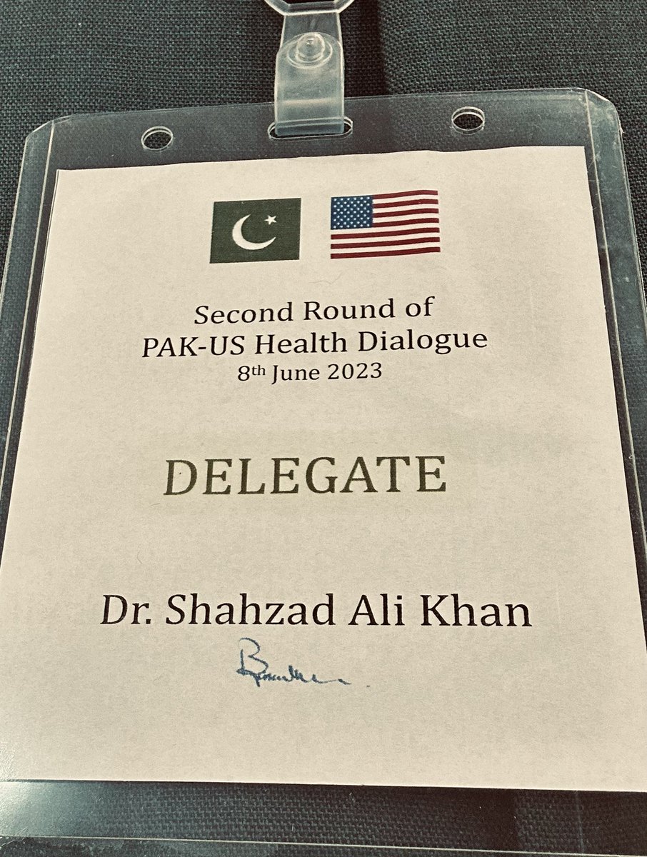 Pak-US Health Dialogue