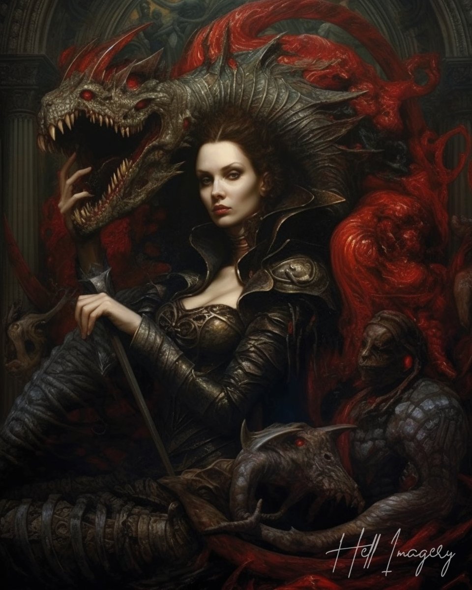 HellImagery's tweet photo. "Lilith's Final Temptation"
#aiartist #darkart #horrorartist #macabre #Lilith #creepyart https://t.co/3bgUVAOvsM