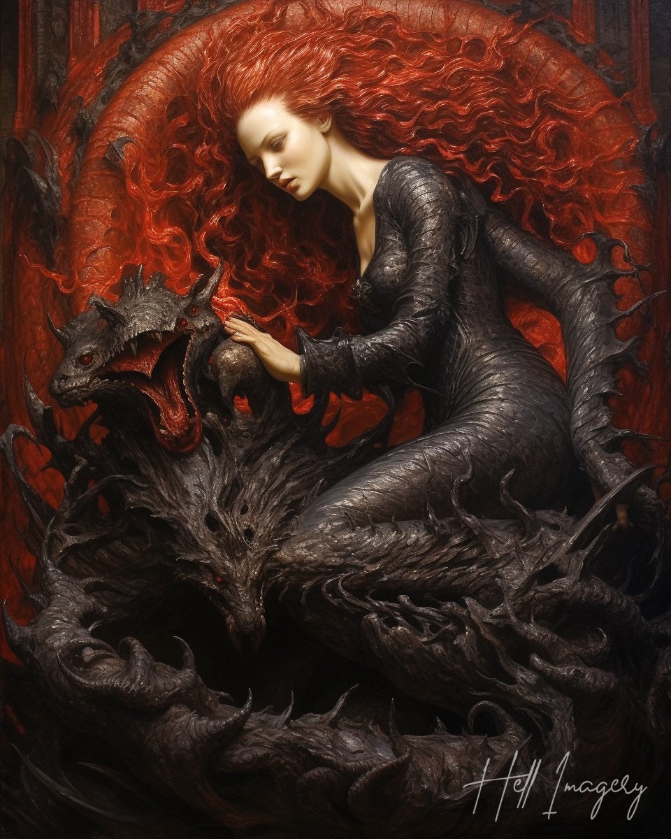 HellImagery's tweet photo. "Lilith's Final Temptation"
#aiartist #darkart #horrorartist #macabre #Lilith #creepyart https://t.co/3bgUVAOvsM