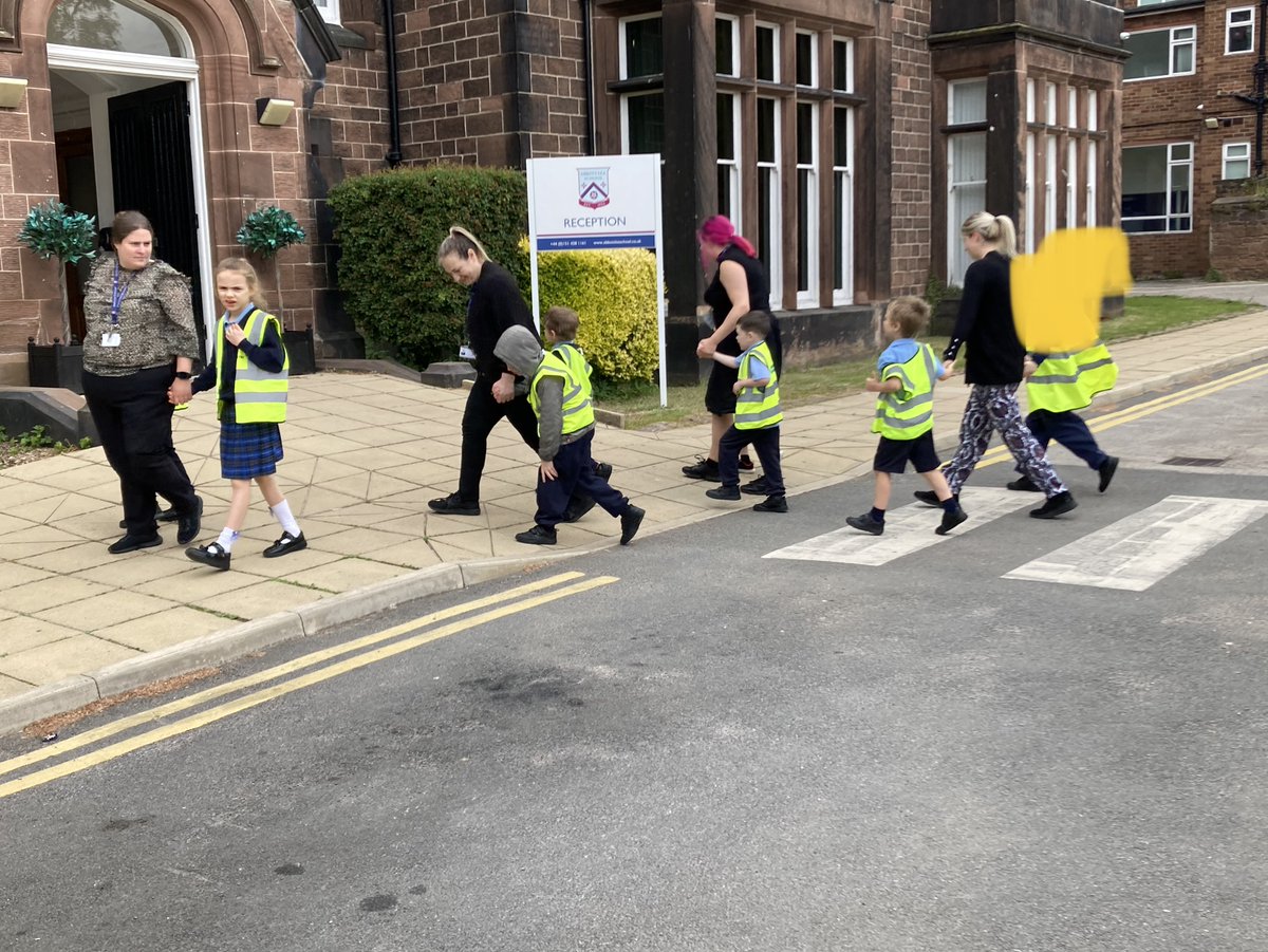 Wales class were supporting #childsafetyweek this week and developed their awareness of road safety. They used the zebra crossing to cross the road safely to the park.  They have also been learning the Makaton signs for stop, look and listen. Well done Wales! #roadsafety