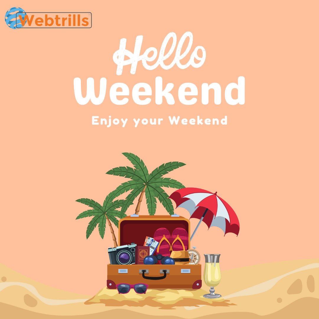 Weekends are made to relax.
Enjoy your weekend 😄
.
#webtrills #weekend #weekendfun #weekendmood #SaturdayVibes #SaturdayMood #goodmorning #timetorelax