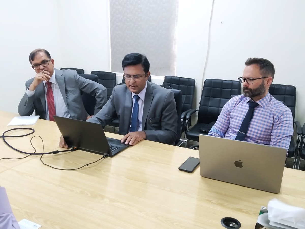 Dr. Azeem Ali Shah (@aazeemshah) on Twitter photo Happening now: #Solar prj partners meeting to present key outcomes of the prj to #NUST #Energy #Centre Team hired by #SDC to review & chart out recommendations based on the scientific evidence generated for 2nd phase of prj <a href="/DrAlokSikka1/">Dr. Alok Sikka</a> <a href="/drmohsinhafeez/">Dr. Mohsin Hafeez</a> <a href="/RachaelMcDonne5/">Dr Rachael McDonnell</a> <a href="/IWMI_/">IWMI</a> Happening now: #Solar prj partners meeting to present key outcomes of the prj to #NUST #Energy #Centre Team hired by #SDC to review & chart out recommendations based on the scientific evidence generated for 2nd phase of prj <a href="/DrAlokSikka1/">Dr. Alok Sikka</a> <a href="/drmohsinhafeez/">Dr. Mohsin Hafeez</a> <a href="/RachaelMcDonne5/">Dr Rachael McDonnell</a> <a href="/IWMI_/">IWMI</a>