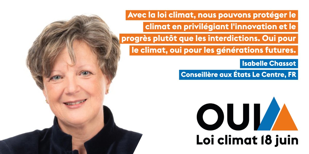 Oui Ă la Loi climat (@loiclimat) on Twitter photo La #loiclimat bĂ©nĂ©ficie du soutien dâune large alliance politique, allant des Vert-e-s au PLR. Isabelle Chassot, conseillĂšre aux Ătats Le Centre (FR), fait partie de nos nombreux soutiens !
<a href="/chassotisabelle/">Isabelle Chassot</a> <a href="/Mitte_Centre/">Die Mitte â Le Centre</a> <a href="/LeCentre_Fr/">Le Centre Fribourg</a> La #loiclimat bĂ©nĂ©ficie du soutien dâune large alliance politique, allant des Vert-e-s au PLR. Isabelle Chassot, conseillĂšre aux Ătats Le Centre (FR), fait partie de nos nombreux soutiens !
<a href="/chassotisabelle/">Isabelle Chassot</a> <a href="/Mitte_Centre/">Die Mitte â Le Centre</a> <a href="/LeCentre_Fr/">Le Centre Fribourg</a>