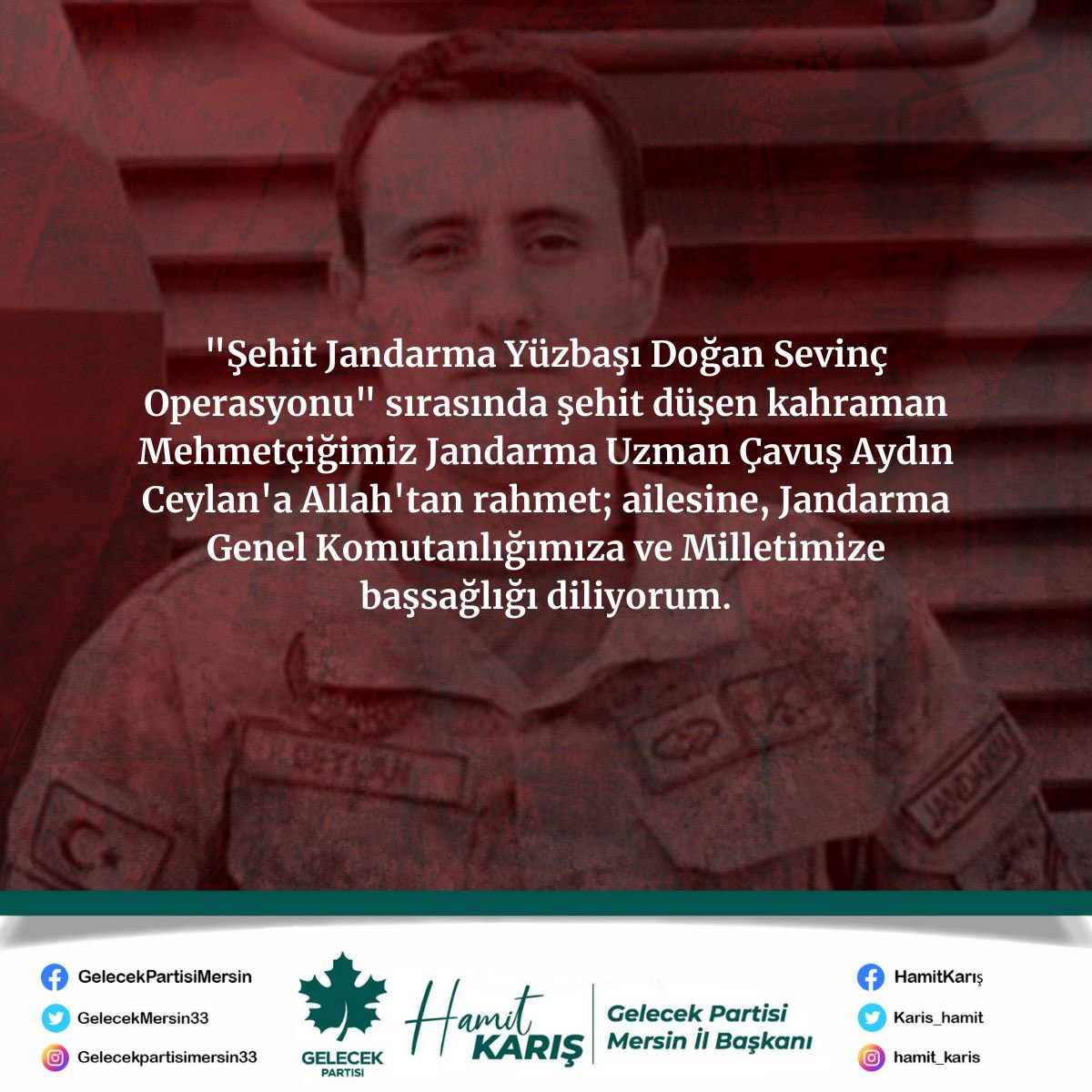 <a href="/GelecekPartiTR/">Gelecek Partisi</a> <a href="/Ahmet_Davutoglu/">Ahmet Davutoğlu</a> <a href="/feramuzustun/">Feramuz Üstün</a> 
<a href="/OmerrUnal/">Ömer ÜNAL</a> <a href="/HHBOZOK06/">Hasan Hüseyin Bozok</a> <a href="/HasanSeymen10/">Hasan Seymen</a> <a href="/frkpala/">Faruk Pala</a> <a href="/GelecekMersin33/">hamit karış</a>