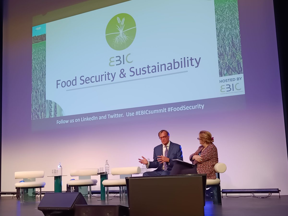 biostimulantsEU's tweet photo. Moderator Jacki Davis asks Ambassador Kip Tom what can be done to achieve the change in mindset meeded to address #foodsecurity. He explains that we need to agree to disagree while create opportunities for dialogue between farmers, regulators and other actors #EBICsummit https://t.co/AjlZpwvZ89