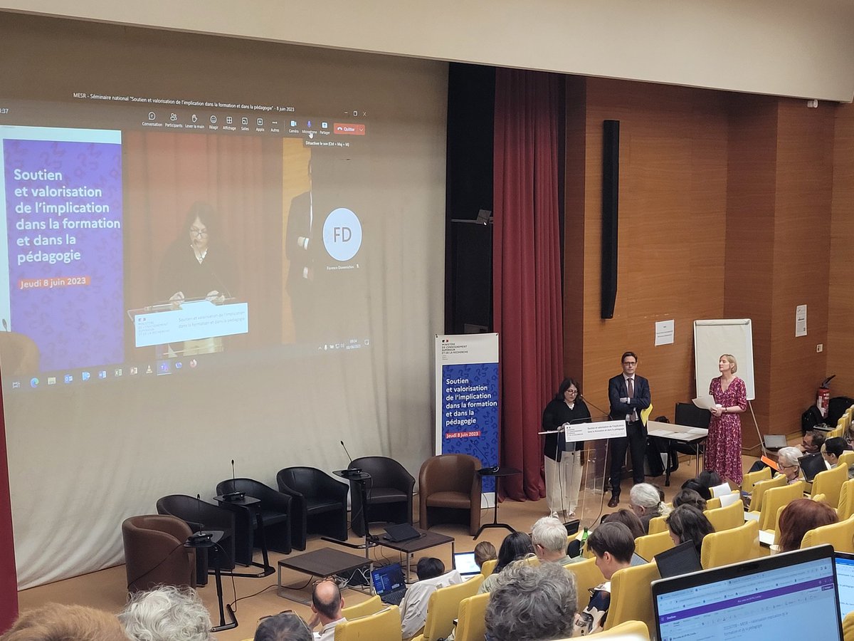 Ouverture des débats au MESR "Soutien et valorisation de l'implication dans la formation et dans la pédagogie". 
Mieux enseigner pour mieux former :
débats riches au bénéfice de nos étudiants et de nos professeurs 
<a href="/groupe_iscparis/">Groupe ISC Paris</a> 
#innovation 
#engagement 
#actionlearning