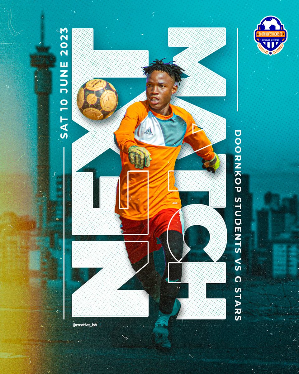 DoornkopS's tweet photo. Next Match! 

🏆Ginoor Community Games
Chiawela 
🕞11h30
#STUDENTS #SIYAYENZALENTO https://t.co/CiKlCHfQ9c