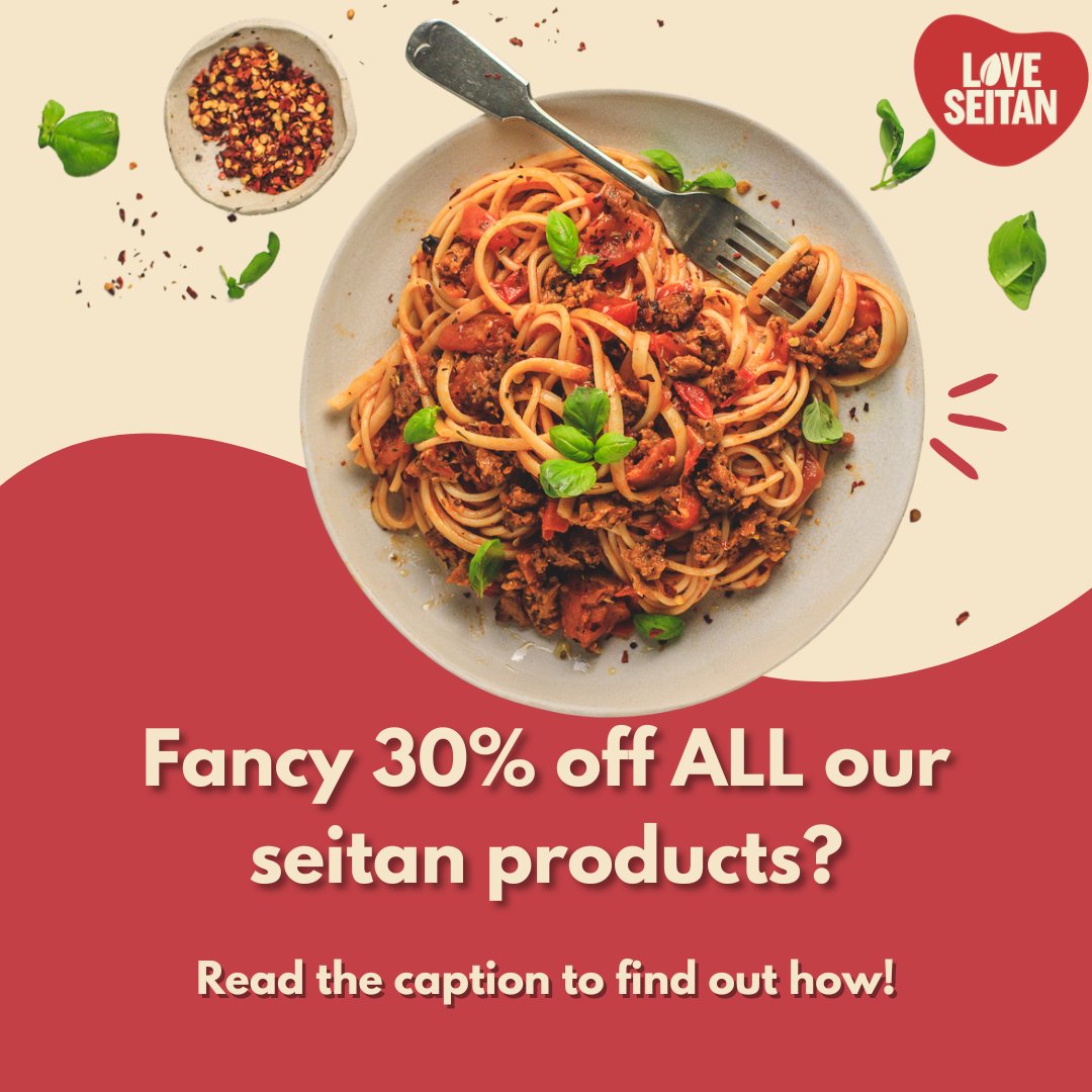 🔥 Up to 30% Off Seitan Products! 🔥

🌱 Stock up while stocks last! 🌱

If you add 4 items to your cart, you'll receive a 20% discount. For 6 items you get 25% and for 8 items and more and get a whopping 30% off!😍 (Discount applied automatically)

🛒 Head to our website now