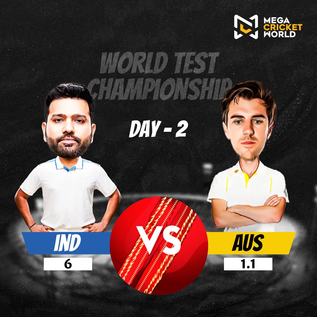 We’re on Day 2 of the biggest test… the #worldtestchampionship 2023. 
Get your bets going 

megacricketworld.com/in/en/EXSport#

#indvsaus #wtcfinal #viratkohli #rohitsharma #testcricket #redball #patcummins #playandwin #ovallondon #predictandwin