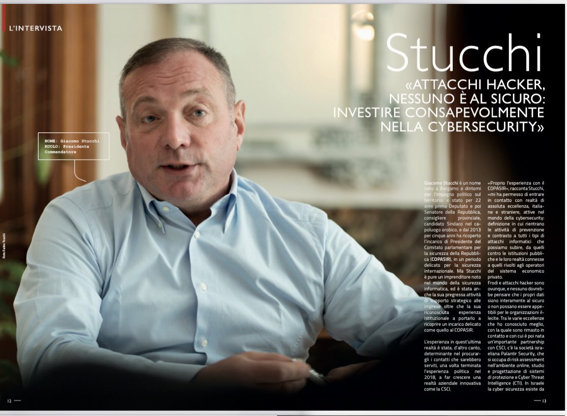 giacomos's tweet photo. Economia Magazine. Giugno 2023. #cybersecurity #Palantirsecurity https://t.co/8avWRapgTk
