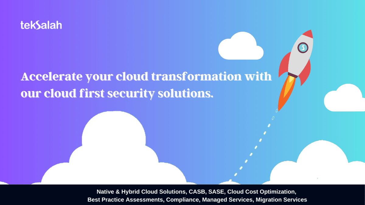 Don't let security concerns hinder your cloud journey. Our cutting-edge cloud-first security solutions have you covered with Robust Protection, Seamless Integration & Cost optimization. 
#cloudfirst #securitysolutions