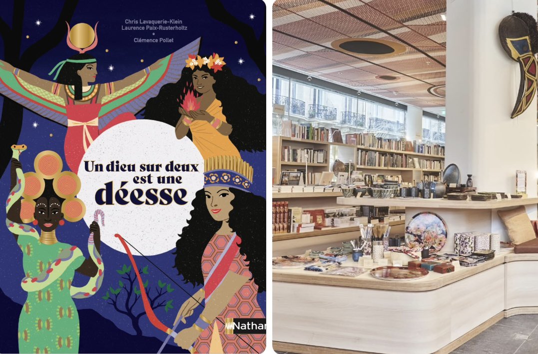 ChrisLavaquerie's tweet photo. #Agenda Avec #LPaixRusterholtz ns vs attendons le 17 juin de 16h à 18h à la librairie du musée du @quaibranly pr découvrir  "Un  dieu sur deux est une déesse" @NathanEditions. Belle rencontre en perspective 🎉Un gd 🙏 pour cette invitation qui ns honore particulièrement. https://t.co/B4vfygCvvt