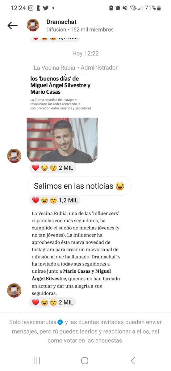 ariadnamg21's tweet photo. ME MEO QUE HEMOS SALIDO HASTA EN LAS NOTICIAS @lavecinarubia 🤣🤣🤣 https://t.co/q1d83J8gyH