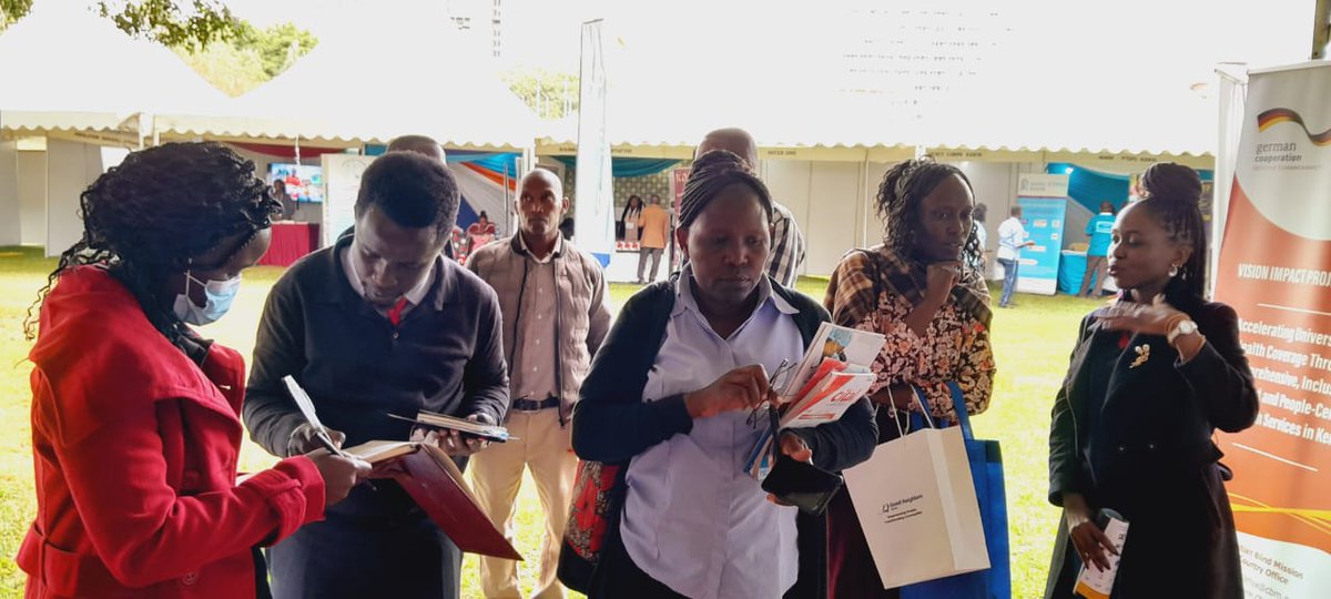 teamksblind's tweet photo. The Society led by HOD Programs Mr. Solomon Bukhala, Optometrist, Sarah Shisikame, and Data Officer, Seline Oketch during the #NGOWeek at KICC.
The Society exhibited its core programs including the Vision Impact Project, a collaboration with @CBMKenya. https://t.co/LBBWgqZi3p