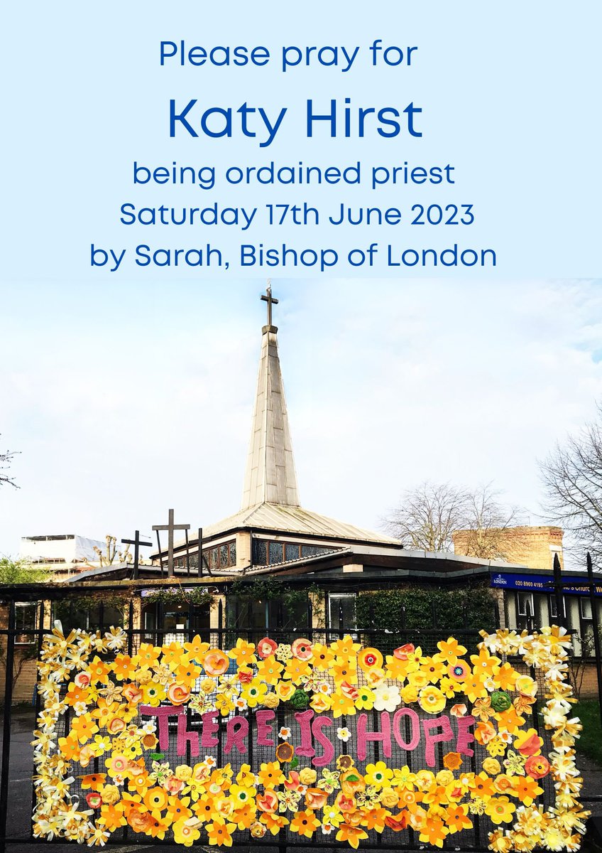 katyhirst's tweet photo. This is happening soon! Thanks be to God, as well as @AlastairThom1 and @StLukesWestKilb (the best TI and church a curate could ask for) for helping me to not only survive but thrive during this past year as a deacon. Prayers and good vibes welcome. @dioceseoflondon @area_two https://t.co/vAdiK6xEll