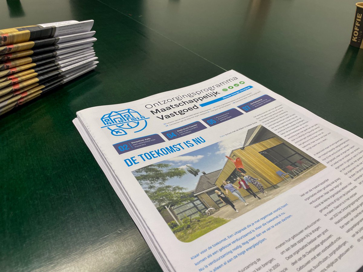 Groeten uit Enschede, waar we op de Werkplaats druk aan de slag zijn! Vandaag komt het Ontzorgingsprogramma MKB aan bod en is bij het BO van de RES Twente het advies van het inwonersforum aangeboden. Het hele programma: nieuweenergieoverijssel.nl/evenement/werk…
#overijsselenergieneutraal