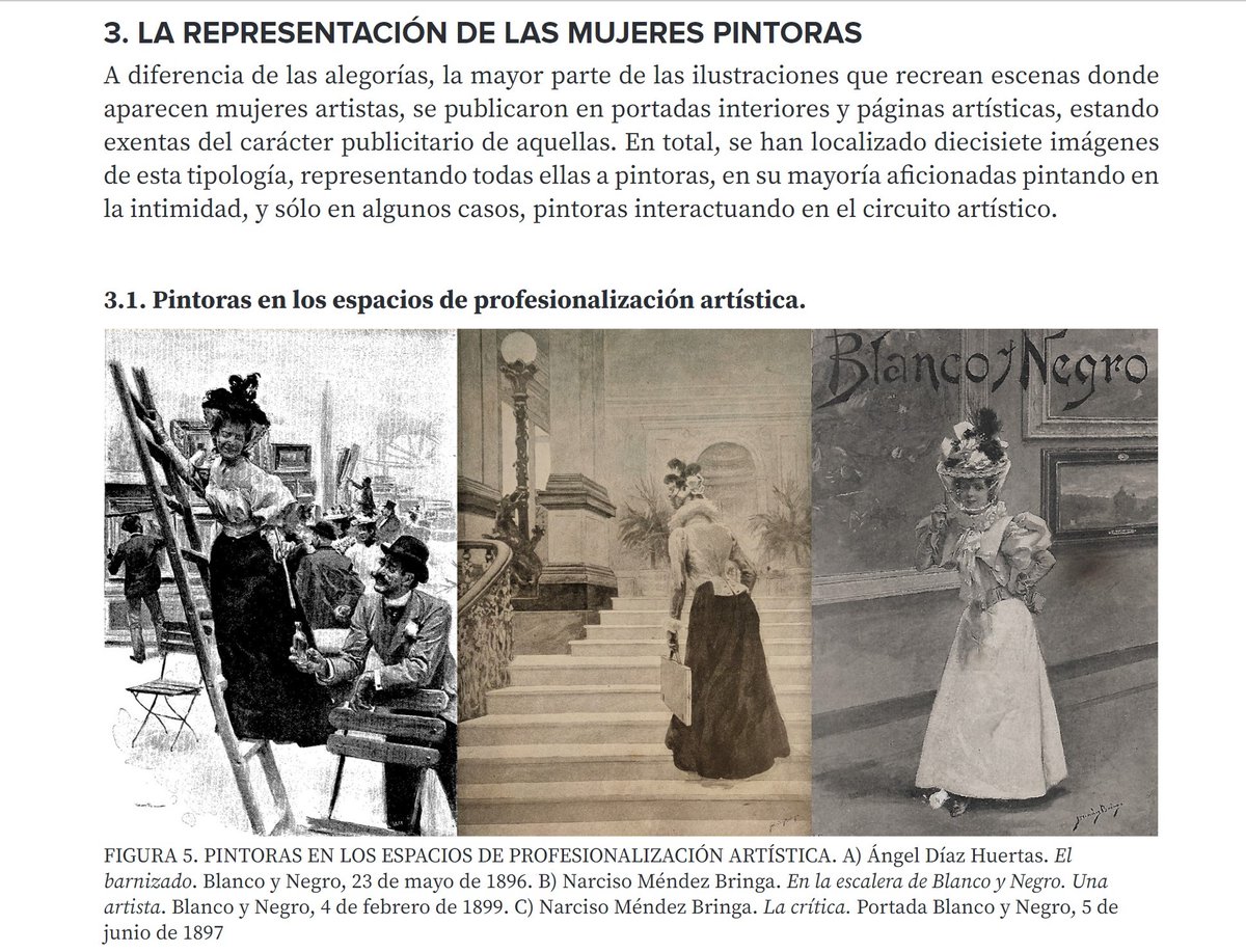 Isabel02719230's tweet photo. Se acaba de publicar mi artículo "El arquetipo de mujer pintora en la prensa gráfica española: El caso de Blanco y Negro (1891-1936)" en la revista IMAFRONTE, donde analizo la representación de pintoras en contextos y/o con los atributos de la profesión
https://t.co/7NqiNnyZCz https://t.co/G4HNJxCQ2w