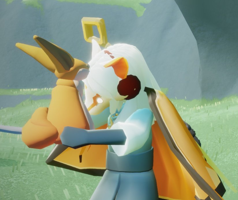 Jen_skychild's tweet photo. Hug the little prince fox plushy! ❤️🦊
#thelittleprince #thelittleprincefox #thatskygame #SkyChildrenOftheLight
#DaylightPrairie #skycotlphotos #ingameplushy #plushyhug https://t.co/lVCEnU2Ksg