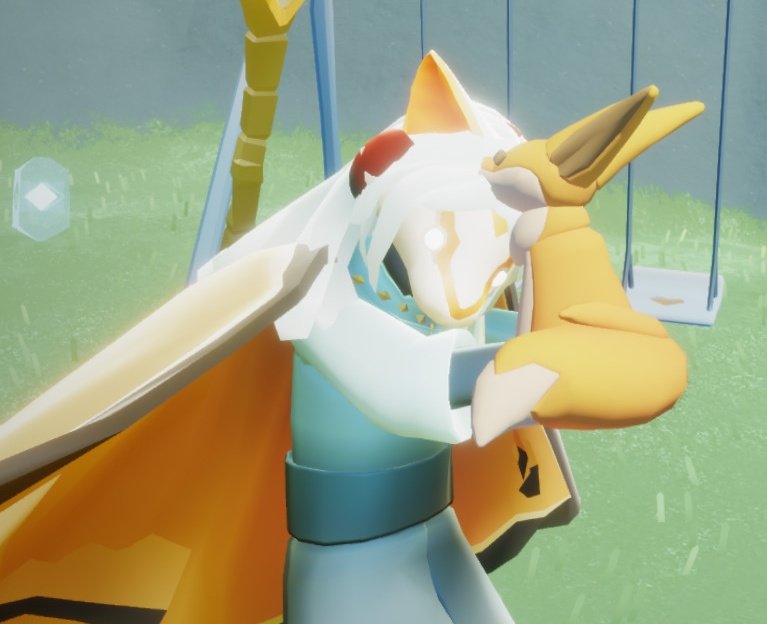 Jen_skychild's tweet photo. Hug the little prince fox plushy! ❤️🦊
#thelittleprince #thelittleprincefox #thatskygame #SkyChildrenOftheLight
#DaylightPrairie #skycotlphotos #ingameplushy #plushyhug https://t.co/lVCEnU2Ksg