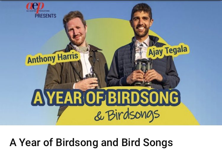 🎶Friday Night is Music Night
🦆@AjayTegala & Anthony Harris
🎪7:30pm Osprey Main Event Stage
😃Global Birdfair 14 July
🥘🍻Catering & bar open til 9pm
🎟️No ticket req’d but
💚Donate on the night to our 
🌳@BirdLife_News project
@StephenMoss_TV @birdingetc
m.youtube.com/watch?v=7wHzx6…