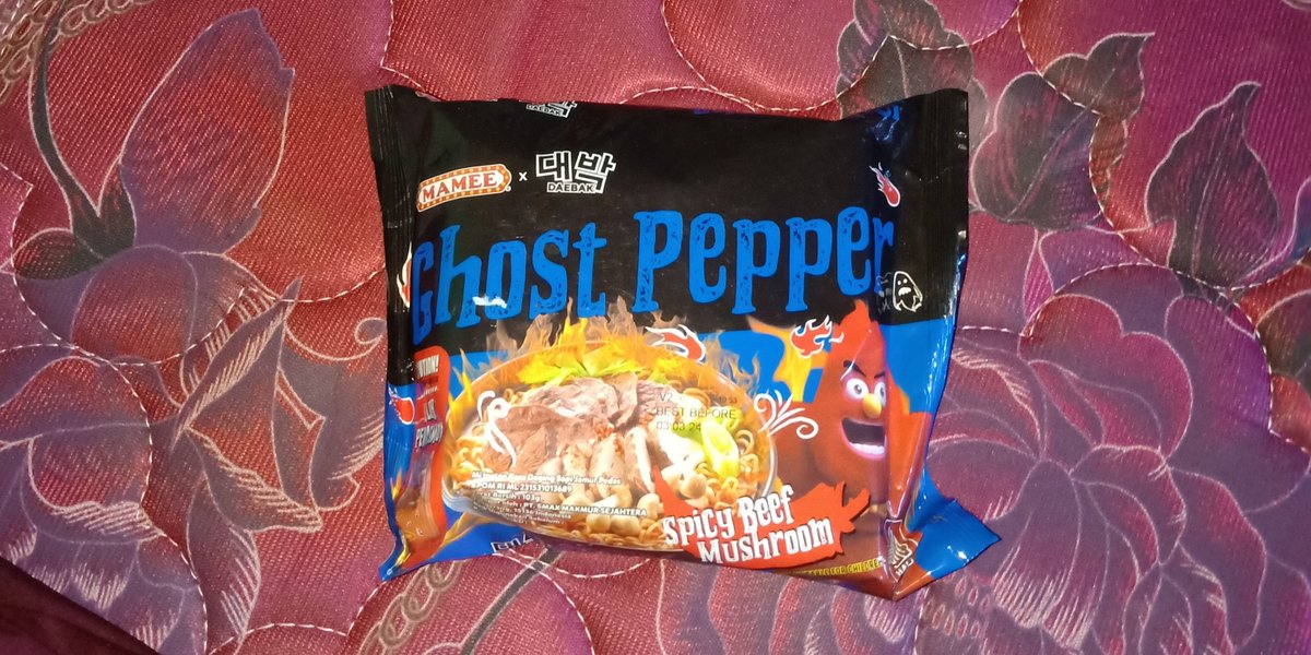 Mie beli di alf#mart😁😁 woohoo ghost pepper spicy beef rasa spicy beef