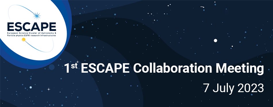 📅 On 7 July, join the 1st ESCAPE Open Collaboration meeting!
👉 Info &amp; registration: indico.in2p3.fr/event/30249/ 
Learn how the <a href="/ESCAPE_EU/">ESCAPE</a> collaboration can foster #OpenScience and face the next challenges in #particlephysics &amp; #astronomy, #EOSC