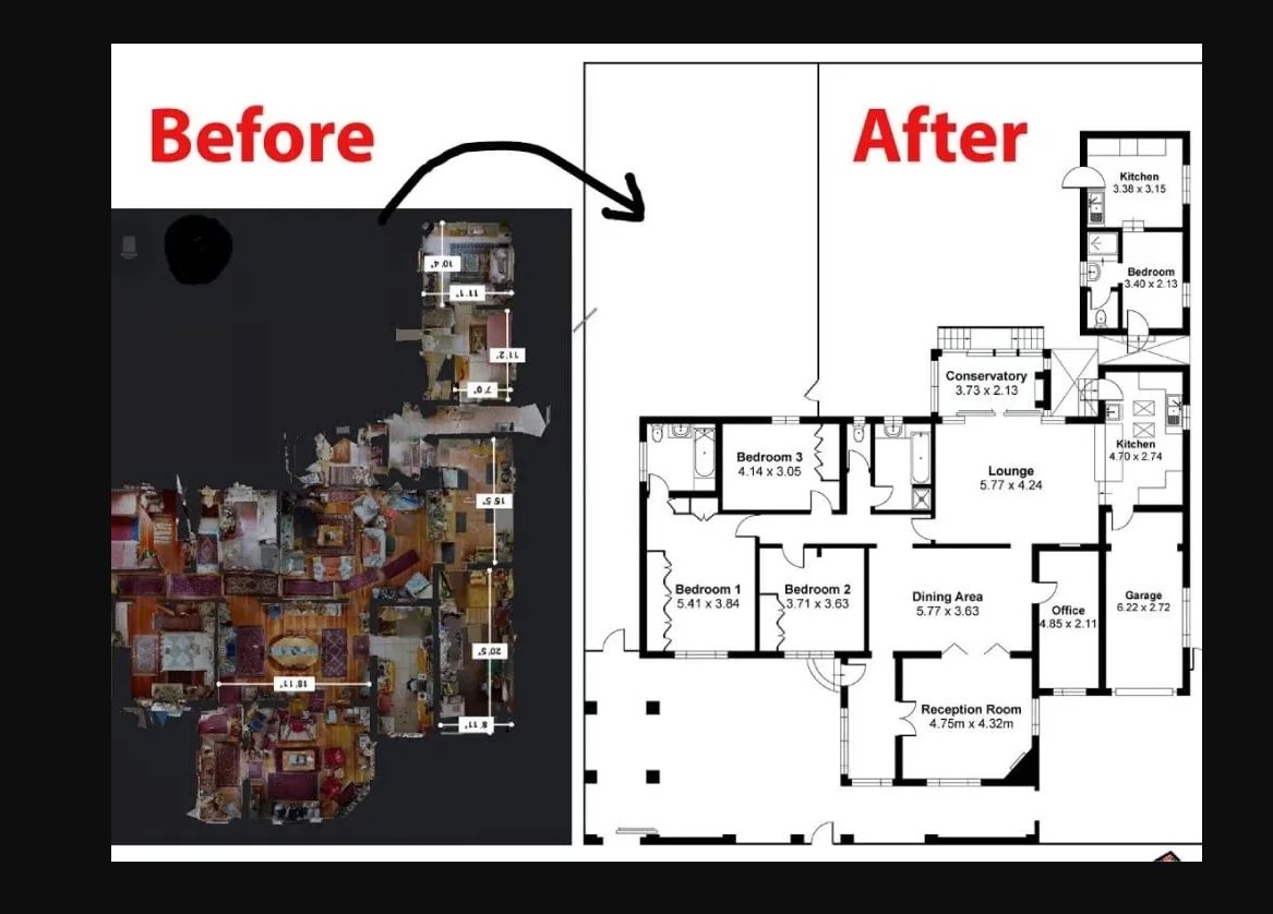 You will get 2D Floor plan created from matterport, pointclouds, sketches, images and PDFs
I am helping clients with Matterport Spaces looking for high-quality floor plans to add to their marketing package, especially...