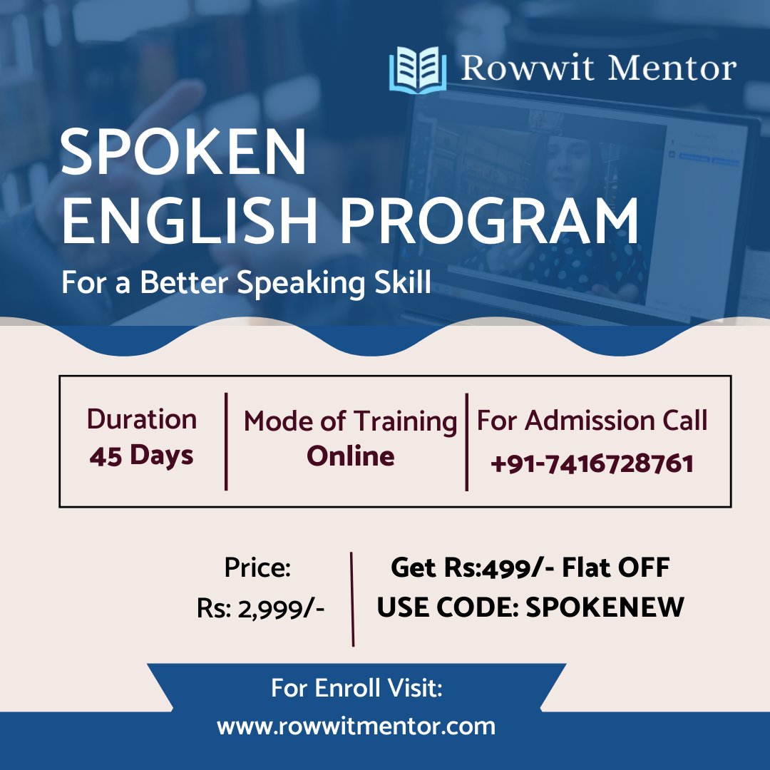 rowwitacademy's tweet photo. Introducing the New Spoken English Program to communicate the world with a new way!. Apply now 👇 https://t.co/nYIZxsE3Nm
#spokenword #Onlineclass #English #RowwitMentor https://t.co/MJ6Pyq30OG