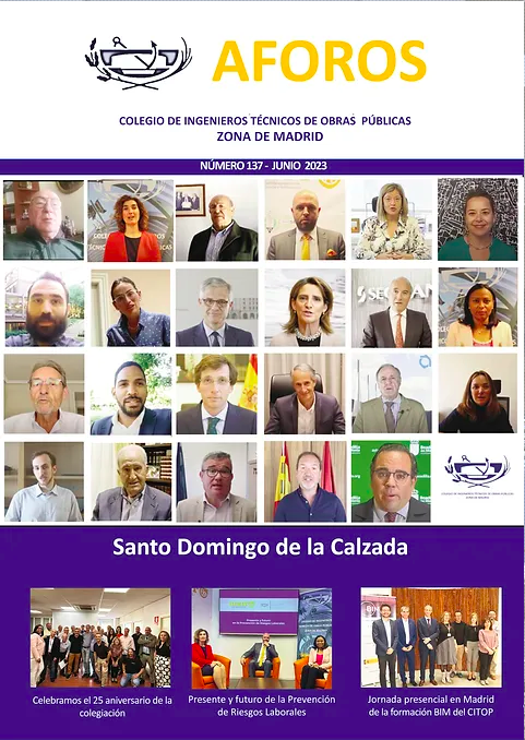 CitopMadrid's tweet photo. ¡Disponible el número 137 de #Aforos! Las actividades colegiales, artículos técnicos de compañeros y compañeras de profesión #ITOP #IngenieríaCivil y la actualidad del sector en 🔎https://t.co/pnC2h5TrxC
¡No te lo pierdas! https://t.co/UVBTYWmoHy