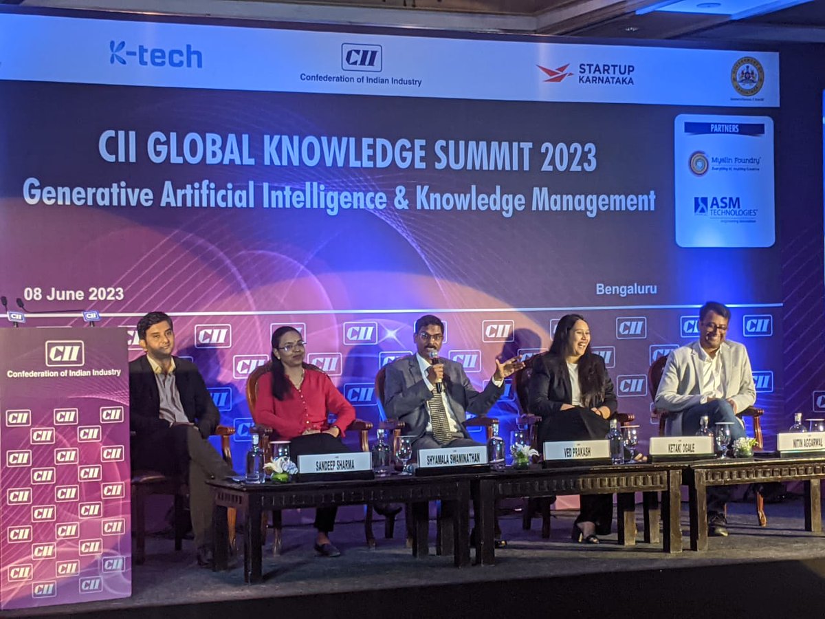 MadanRao's tweet photo. Knowledge is becoming a commodity - it is wisdom from knowledge that is the differentiator.
- Nitin Aggarwal, @GoogleCloud
#CIIKnowledgeSummit #knowledge #wisdom #KM #competition #differentiation #success #impact #learning #insights https://t.co/hCAyN4yPqx
