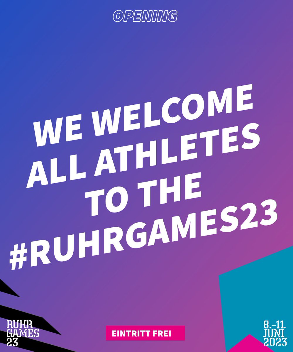 RuhrGames's tweet photo. Es beginnt! Wir freuen uns auf vier tolle Tage mit euch!
#ruhrgames23 https://t.co/DudYlSFupY
