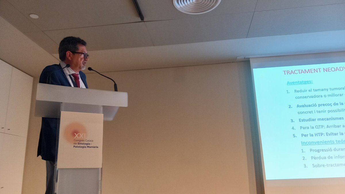 CorpoSalutMS's tweet photo. Ara és el torn del Dr. Miguel Gil @ICO_oncologia @hbellvitge qui ens parla del paper de l'Hormonoteràpia en neoadjuvància al #CCSPM23. #comissiomedica https://t.co/1zUwodi0Qd