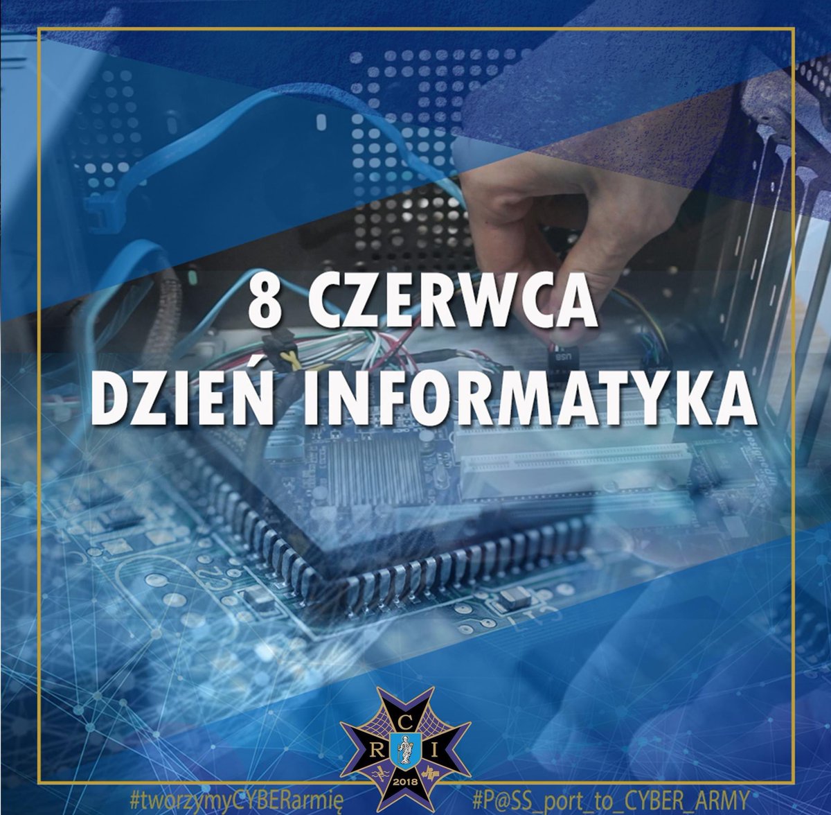RCIOlsztyn's tweet photo. 👨💻 Dziś 8 czerwca - Dzień Informatyka.
🎉 Wszystkim Informatykom składamy najlepsze życzenia. Dziękujemy Wam za to, że wszystko wokół nas działa jak należy.
#IT #Informatyk #DzieńInformatyka #RCIOlsztyn #tworzymyCYBERarmię #PASS_port_to_CYBER_ARMY https://t.co/RRRWvEV71G
