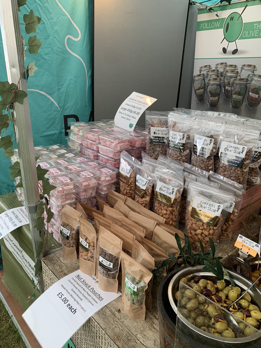 CornishOlive's tweet photo. The @CornishOlive Stall is all set up and ready for the next 3 days of the @RoyalCornwall Show. Look forward to seeing you here! 

#cornisholivesstall #olives #RCS2023 #royalcornwallshow #turkistdelight #nuts #foodandfarming https://t.co/ut8Rmyzc24