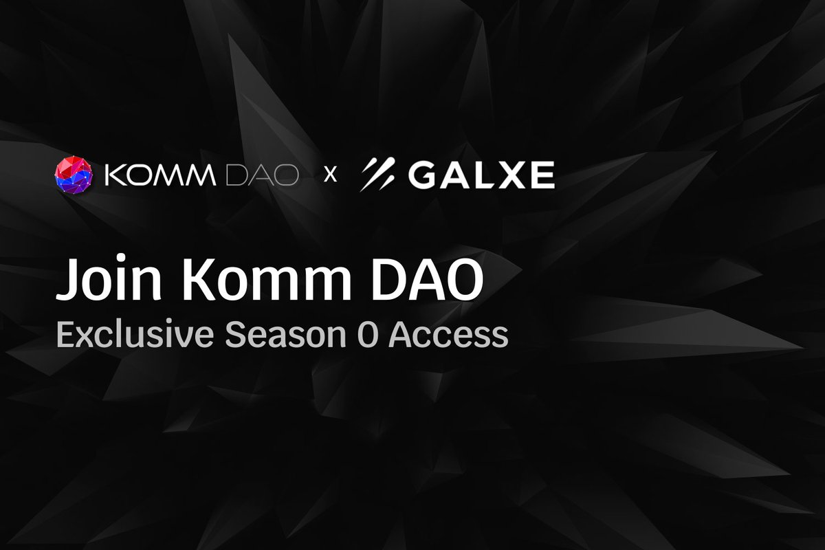 KommDAO's tweet photo. Join the first-ever, Kommunity-based Venture DAO in Korea, powered by @KommDAO, to gain exclusive access to Season 0 on @Galxe 

Secure your Komm #GalxeOAT, guaranteeing priority access to upcoming groundbreaking initiatives!

⬇
https://t.co/837BQ4kZEm https://t.co/snrmPEju0t