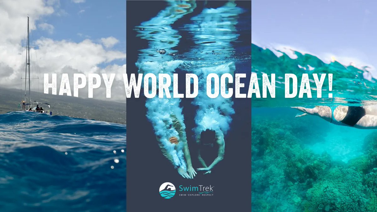 SwimTrek's tweet photo. Happy World Ocean Day, SwimTrekkers! 🌎🐳🏊‍♀️🐠 It's good news for us our planet is blue, but it's never been more important than it is now to protect and care for the world's oceans! 💙🌊 https://t.co/5bV0fUfGta