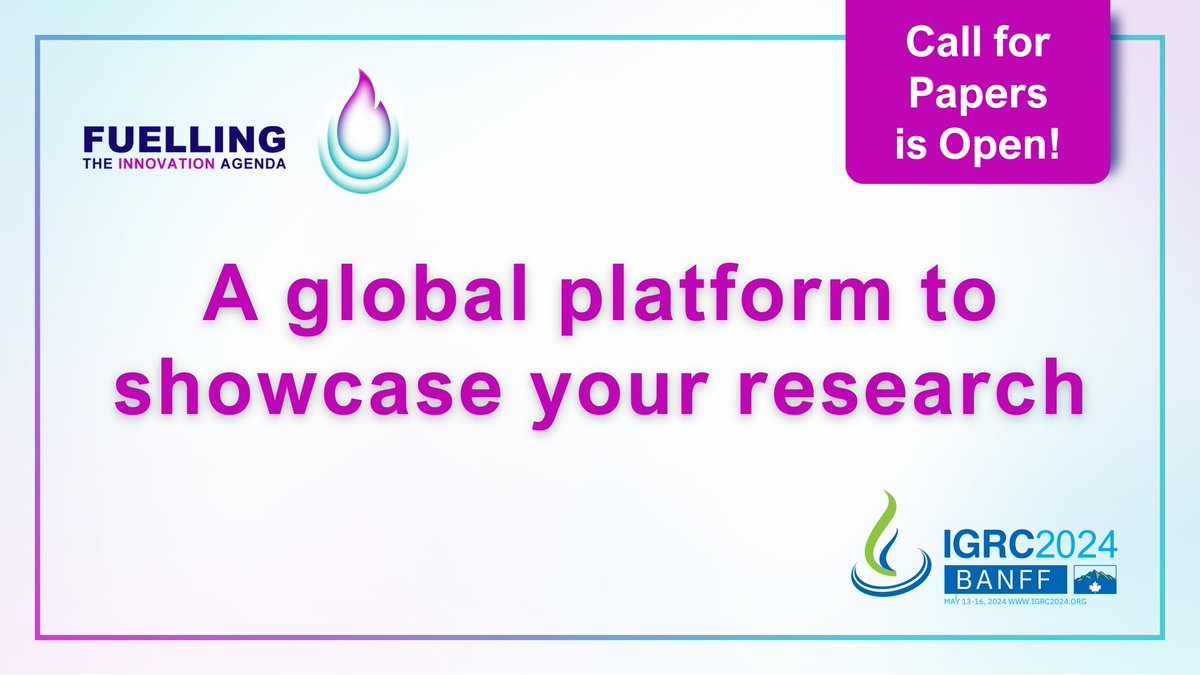 ❕ Showcase your ideas at a global platform at #IGRC2024 ❕

🔵 We're excited to announce our #CallForPapers, where you can submit your ideas to innovate gaseous #energy!

🔵 Learn more about the topics and submit today ➡ igrc2024.org/call-for-papers

#EnergyConference