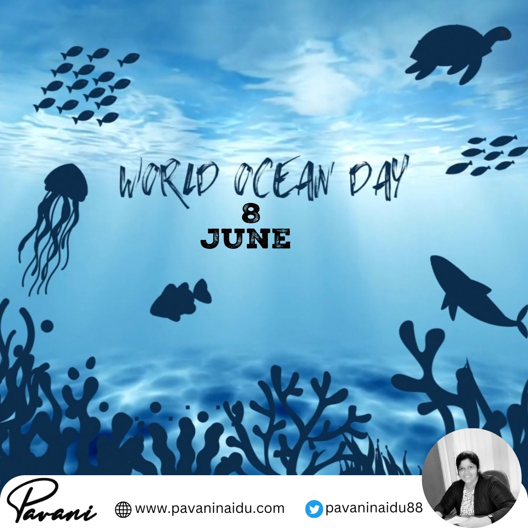 'Celebrating the Majesty of Our Oceans: World Oceans Day'

#worldoceansday
#protectouroceans
#oceanconservation
#blueplanet
#saveourseas
#marinelife
#oceanlove
#sustainableocean  #pavaninaidu #digitalmarketing