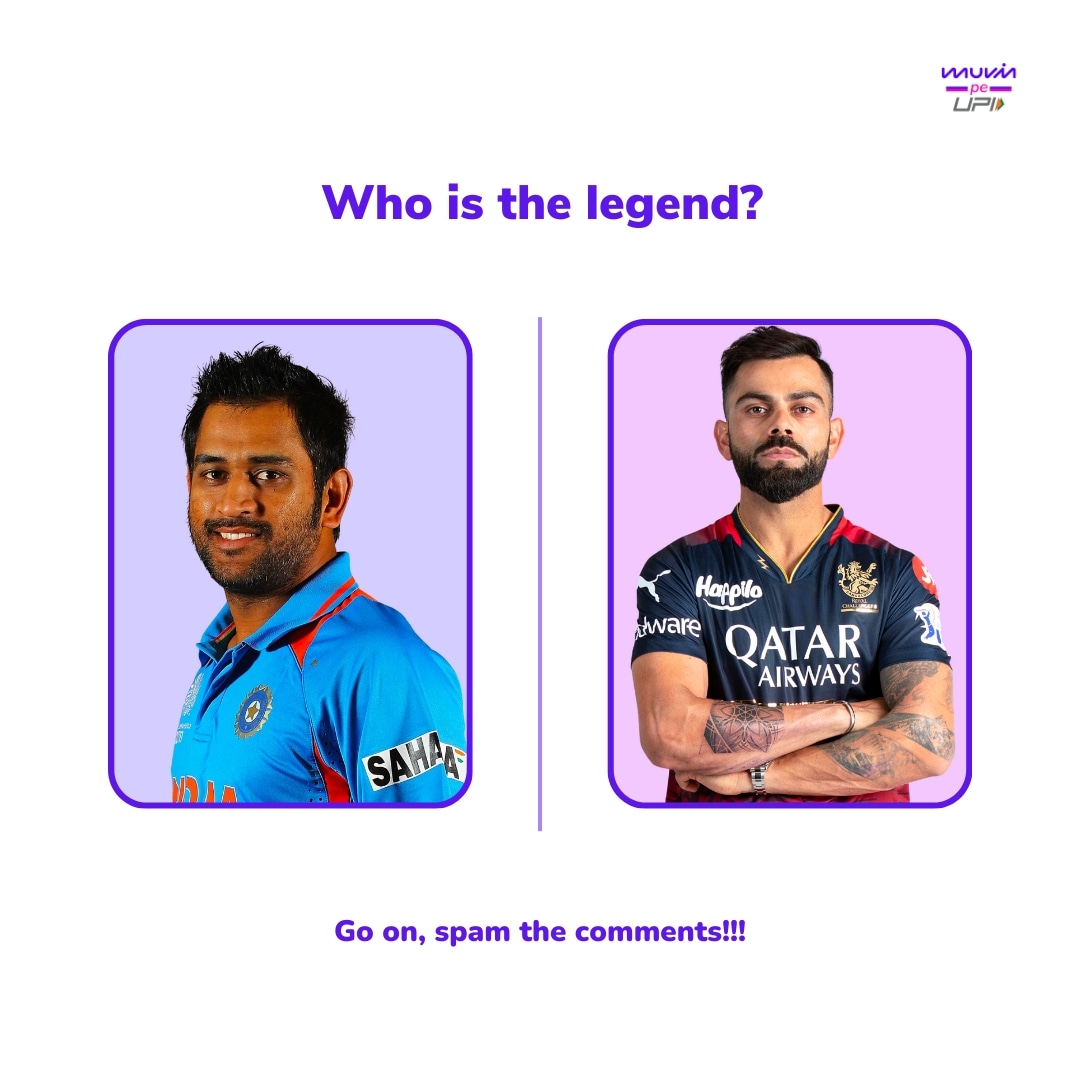 muvincard's tweet photo. Let's gooo 👀👀

#dhoni #ViratKohli #MSDhoni #cricketlovers #cskvsrcb https://t.co/5Ry5N3BsX8