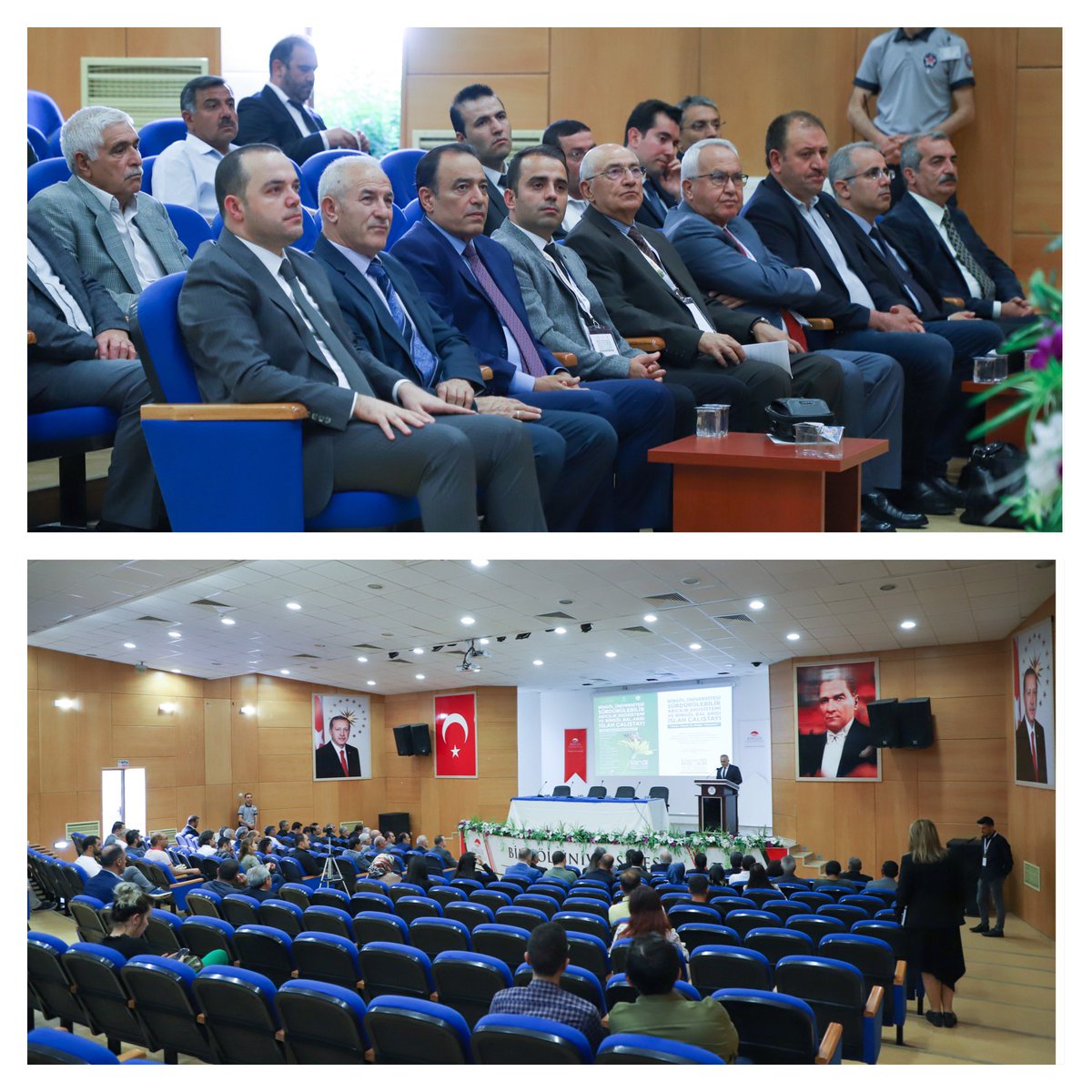bingoltso's tweet photo. Yönetim Kurulu Başkanımız Kadir Çintay ve Meclis Başkanımız Doğan Koç, Bingöl Üniversitesi ile Bingöl İli Arı Yetiştiricileri Birliği tarafından düzenlenen "Bingöl Üniversite Sürdürülebilir Arıcılık Ekosistemi ve Bingöl Bal Arısı Islah Çalıştayı'na" katıldılar. https://t.co/0ZfpHQaif5