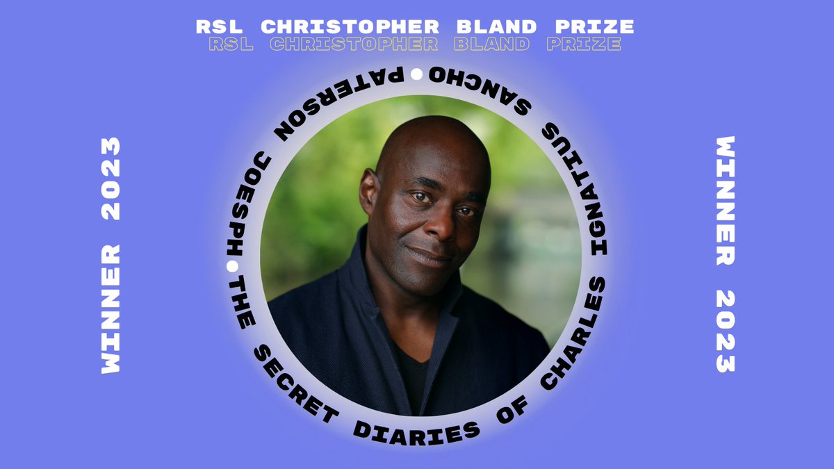 We Have a Winner! Delighted to announce Paterson Joseph <a href="/ignatius_sancho/">Paterson Joseph</a> and his exceptional debut novel, 'The Secret Diaries of Charles Ignatius Sancho', as the recipient of the 2023 #RSLChristopherBlandPrize!  Congratulations, Paterson! 🎉 @dialoguebooks bit.ly/RSL_CBPrize
