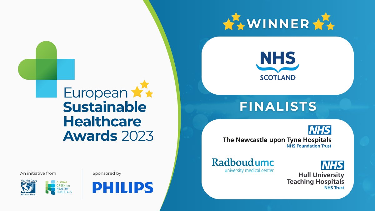 Congratulations once again to @SustainScotland - winner of the European Sustainable Healthcare Project of the Year for their project ‘Green Anaesthesia Scotland’. Thanks to all our finalists and everyone who tuned in to yesterday's ceremony @CleanMedEurope