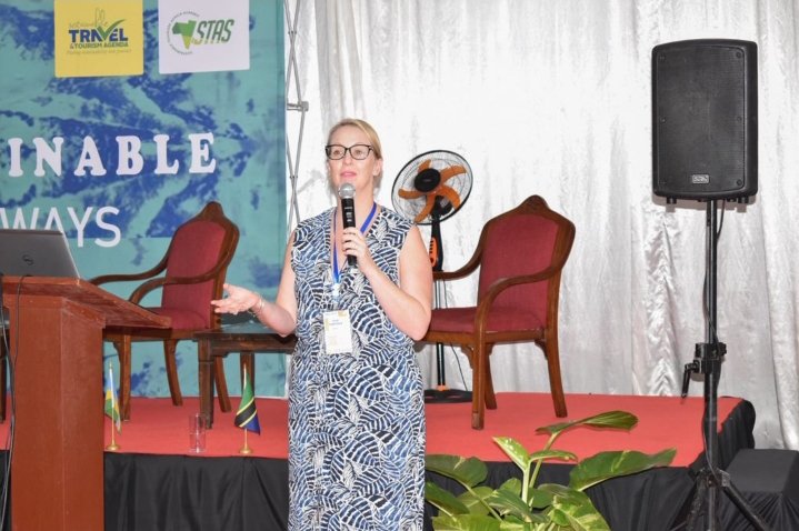 STTAKenya's tweet photo. We are honored to have @weeva.

Technology can help us unlock impact for sustainable tourism but we are not embracing it - Julie Cheetham

#stasAfrica2023 https://t.co/uCuwziQdP9