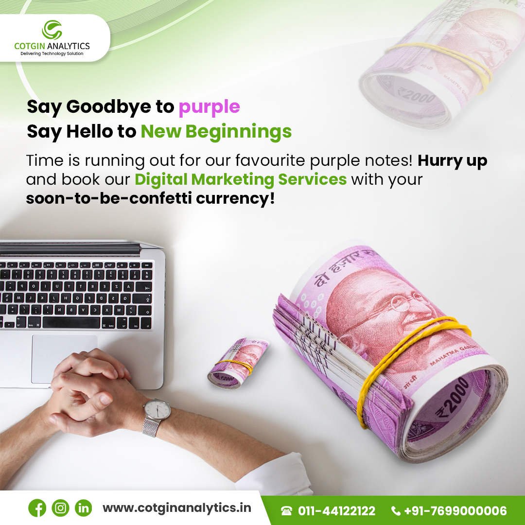 CotginAnalytics's tweet photo. Say Hello to New Beginnings 🪴

Grow with our Digital Marketing Services

Let's Connect for Discussion
01144122122
7699000006
info@cotginanalytics.in
FOLLOW US: @cotginanalytics

#cotginanalytics #cotgin #currency #2knotes #confetti #digitalmarketingservices https://t.co/76TsDRgzJT