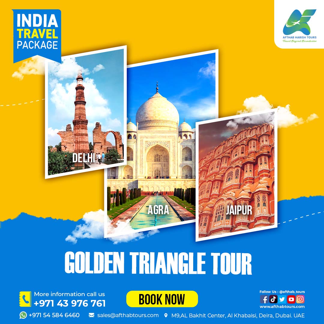 Afthab_Tours's tweet photo. "Embark on a mesmerizing journey from Dubai to India's Golden Triangle, where history, culture, and beauty converge in a truly unforgettable travel experience."
.
BOOK NOW :+971 54 584 6460
.
#afthabtours #visitdubai #dubai #mydubai #uae #goldentriangle #indiagate #dubaitoindia https://t.co/GtwhDbTmDD