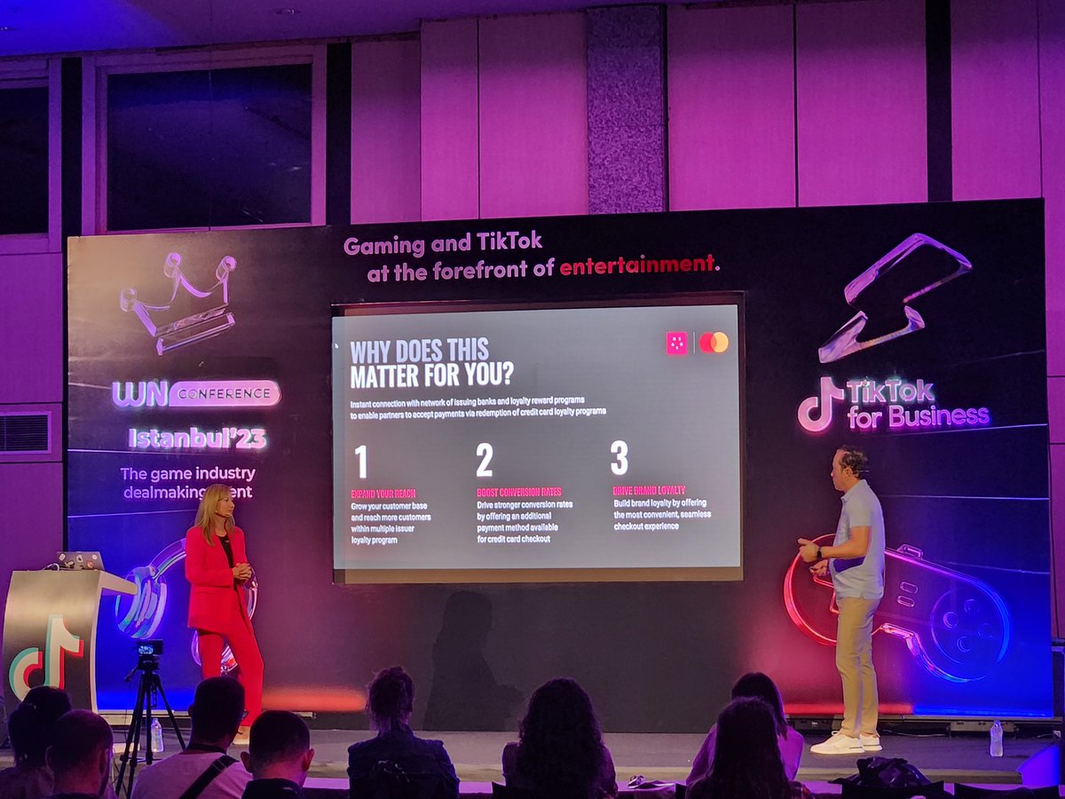 wnconf's tweet photo. 🎮 We're back with our 1st chat! Ceren Turkben Kaya, VP of Consumer Marketing at Mastercard EEMEA, &amp; Berkley Egenes, CMO at @Xsolla, discuss rewarding ways to play &amp; pay for gamers! 🕹️

#wnconf https://t.co/DPyND42zbi