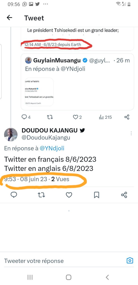 YNdjoli's tweet image. Voila comment tweeter inscrit la date et l'heure. 👇. Jour, mois en toute lettre et année. Avançons. #travaillons.